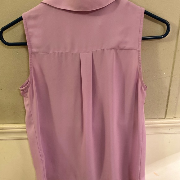 Purple button up cute top - Picture 4 of 4